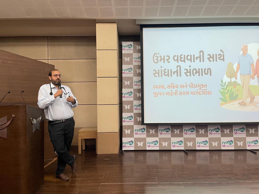 “Caring for your joints as you age” — talk by a Zydus Hospitals doctor