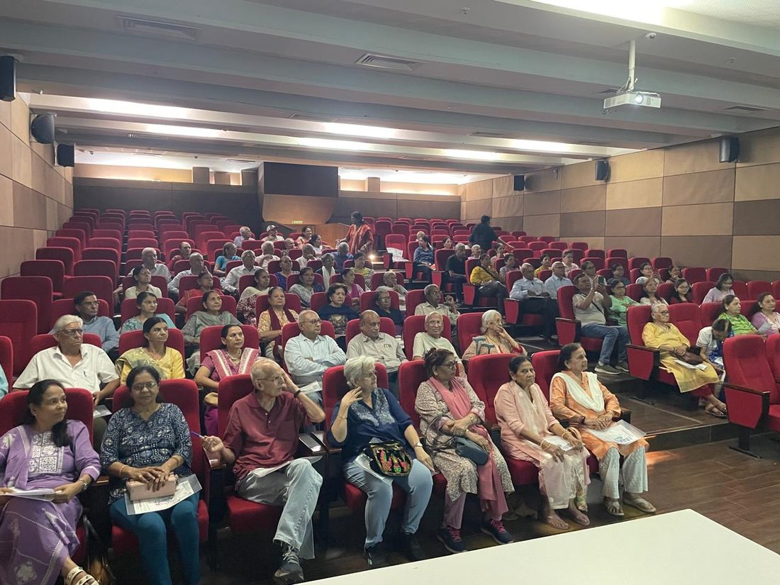 Seniors attending the joint-health session